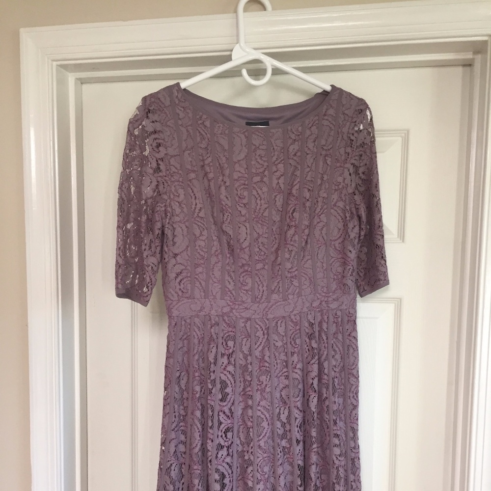 Adrianna Papell Lace Fit And Flare Dress